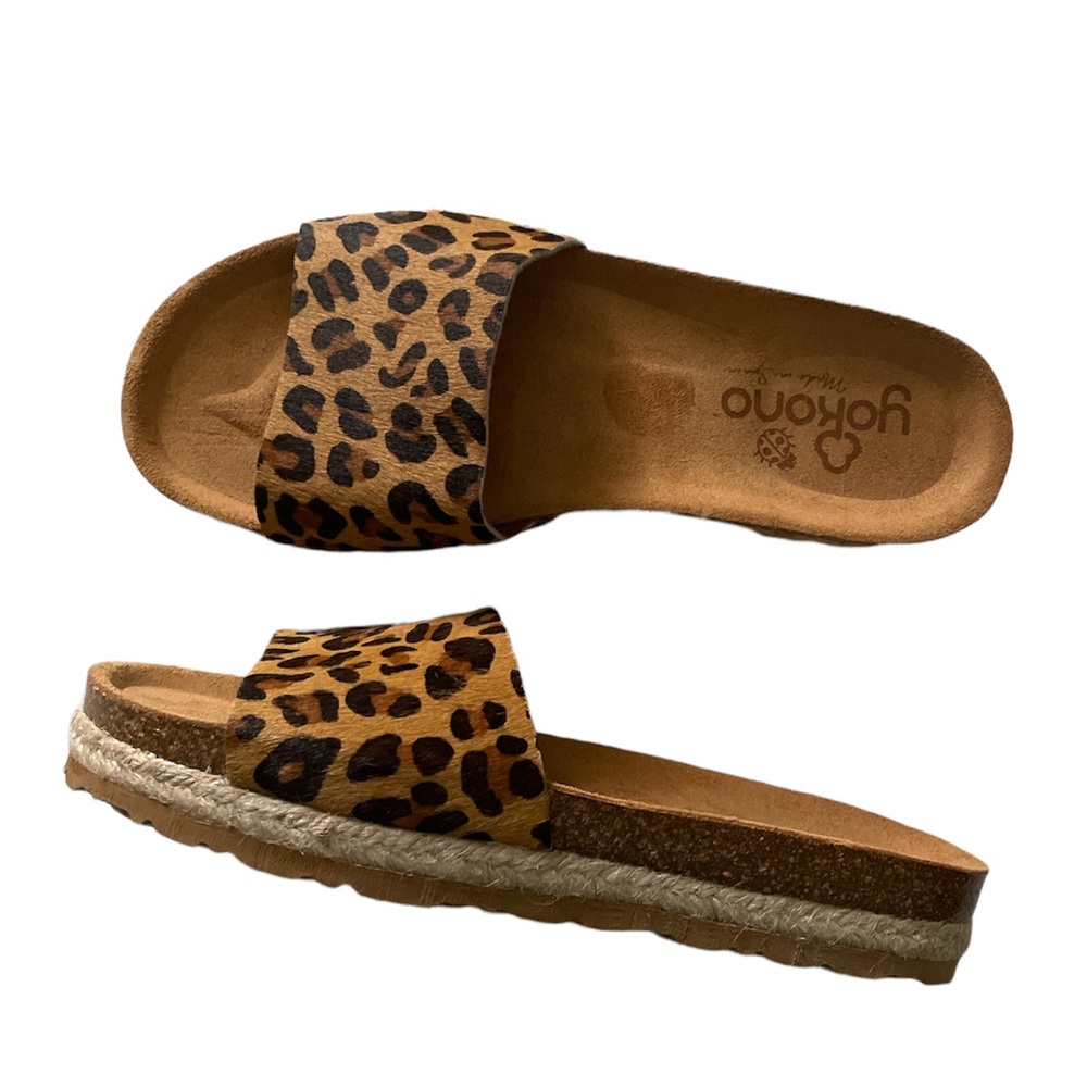 Yokono Leopard Print Sandals Sz 6.5 - image 2